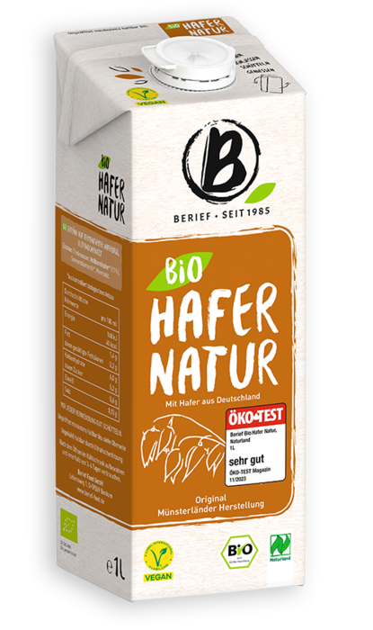 Abbildung der Packung von dem Berief Bio Hafer natur Drink