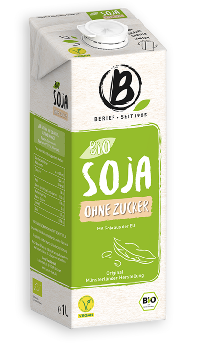 Abbildung der Packung von demBerief  Bio Soja ohne Zucker Drink