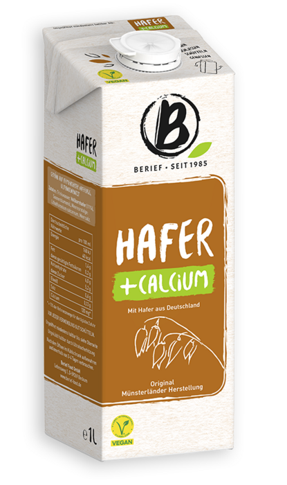Abbildung der Packung von dem Berief Hafer calcium Drink