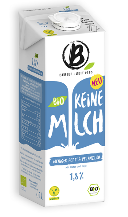 Abbildung der Packung von dem Berief Bio leine M*lch 1,8% Drink