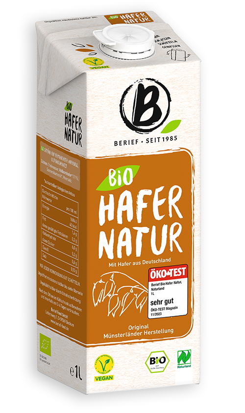 Abbildung der Packung von dem Berief Bio Hafer natur Drink