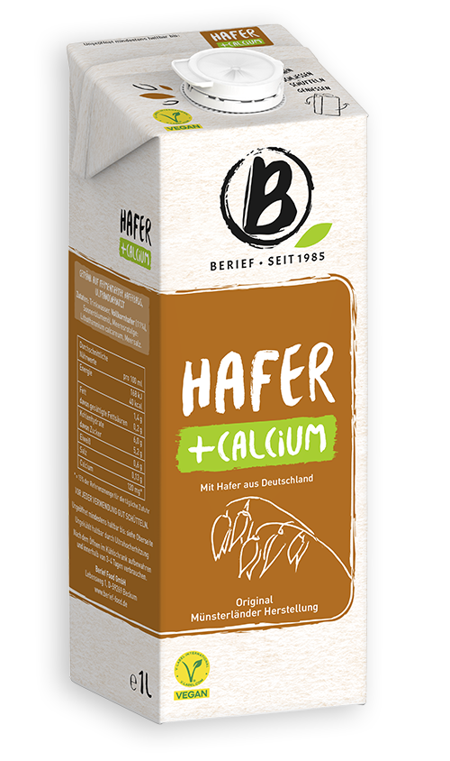 Abbildung der Packung von dem Berief Hafer calcium Drink