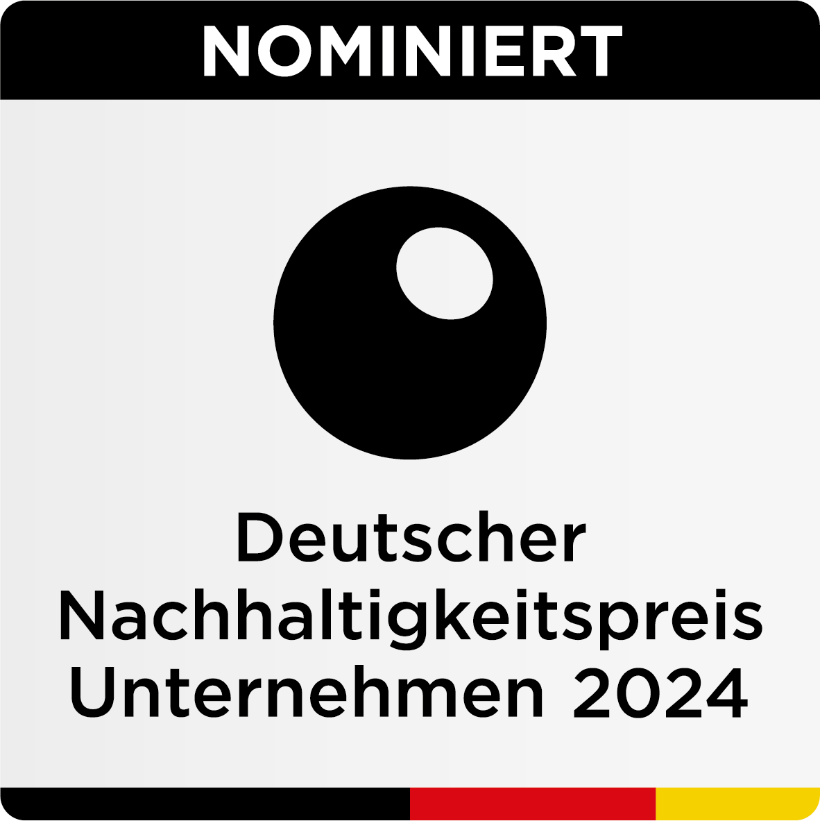 Siegel "nominiert" des "Deutscher Nachhaltigkeitspreis Unternehmen 2024"