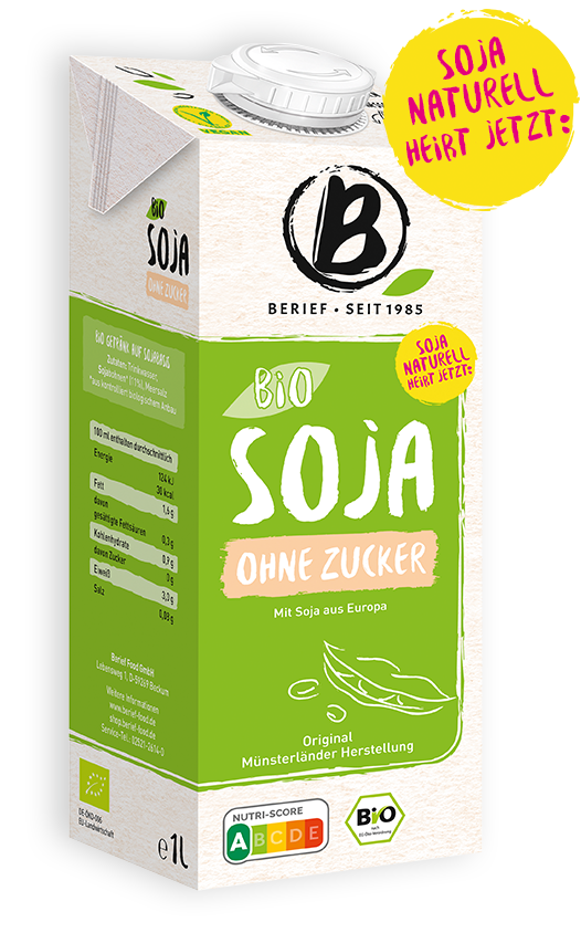 Bio Soja ohne Zucker