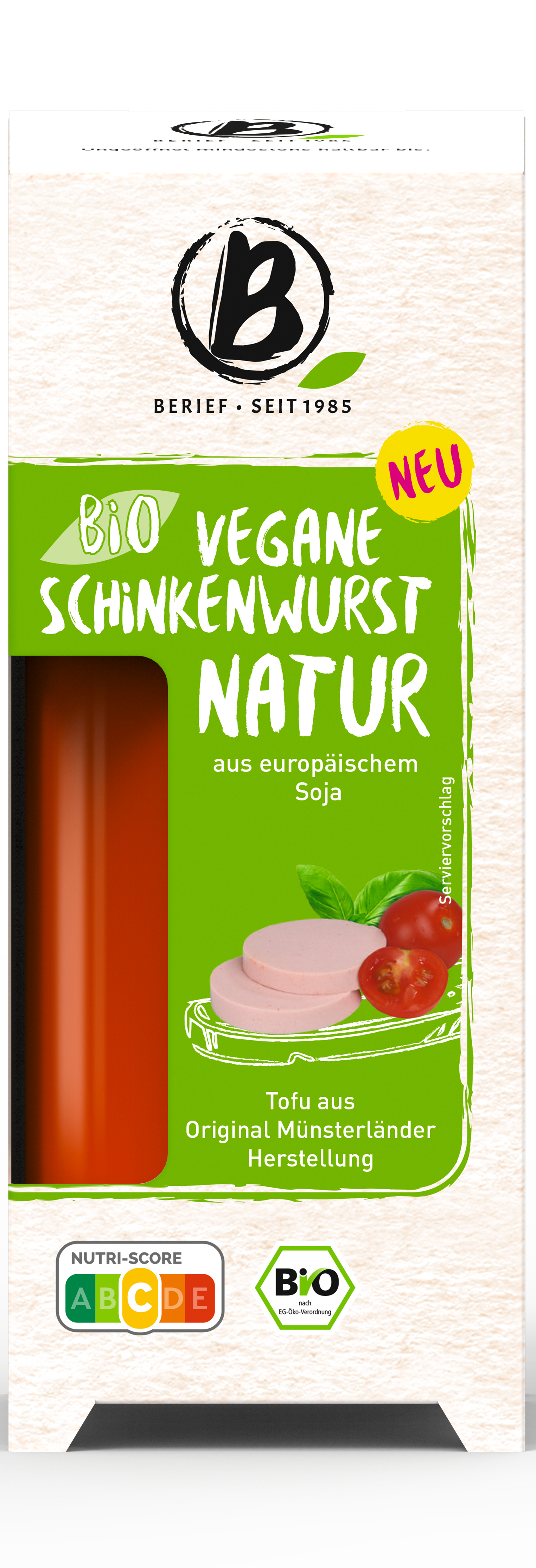 Bio vegane Schinkenwurst Natur 3