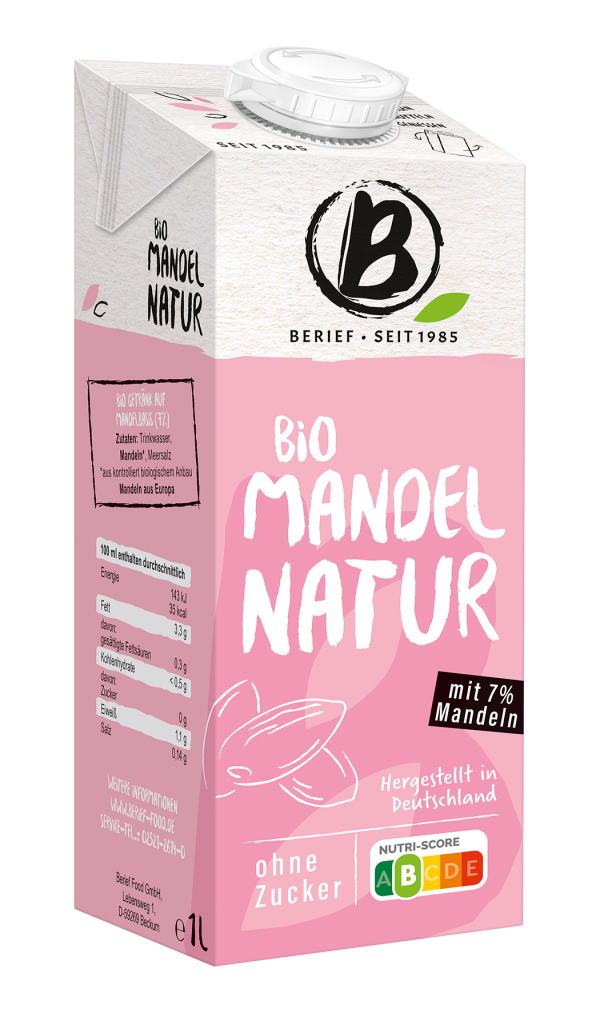 Bio Mandel Drink neues Design 2020